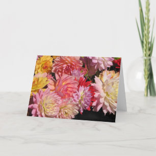 Profusion de carte de dahlias