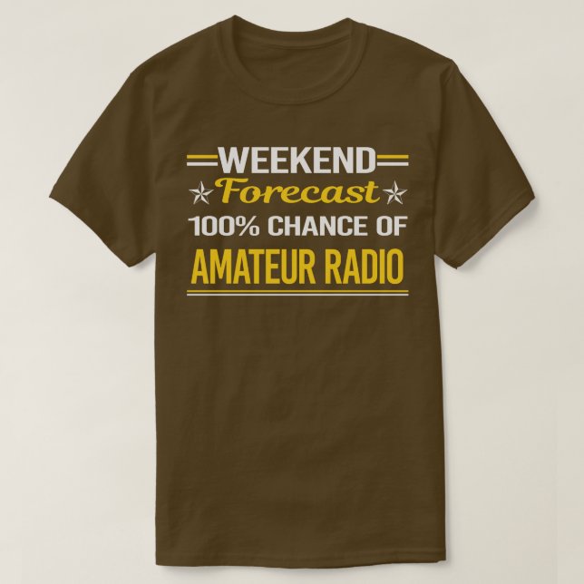 Prognose für 100 Amateurfunksender T-Shirt (Design vorne)