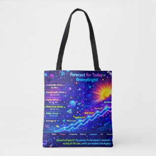 Prognose für heute: BrainyBright-Wetter!Tote bags Tasche