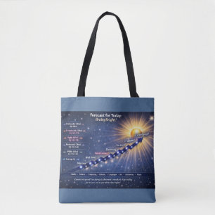Prognose für heute: BrainyBright Wetter!Tote bags Tasche