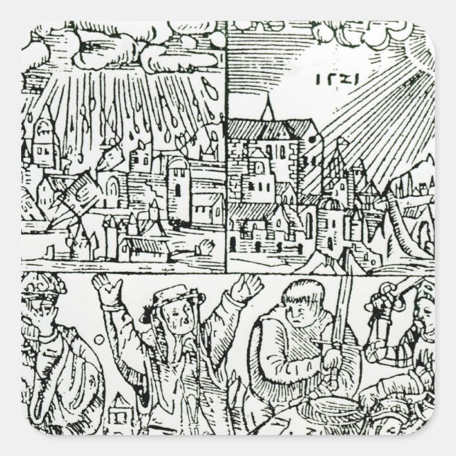 Prognosen, 1521 quadratischer aufkleber (Vorderseite)