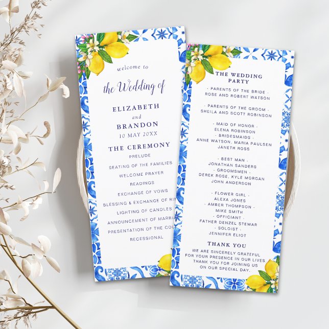 Programa Mediterranean Tiles Wedding with Lemon Programm (Von Creator hochgeladen)
