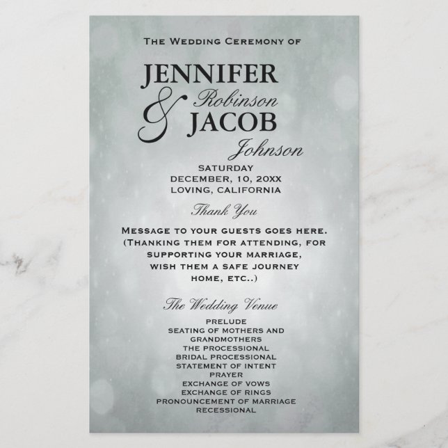 Programm | Bokeh Silver (Vorderseite)