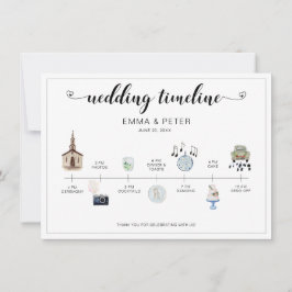 Programm für den Hochzeitstag