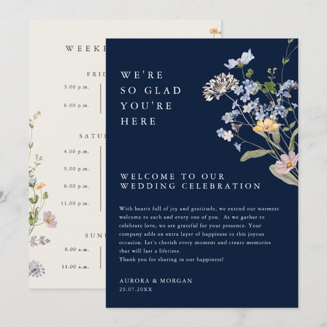 Programm für Veranstaltungen im Frühjahr der Wildb (Vorne/Hinten)