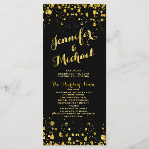 Programm Gold Confetti und Black