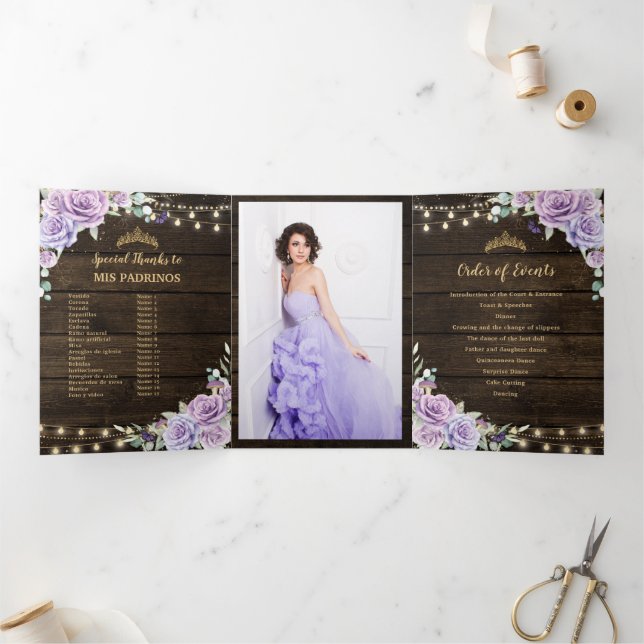 Programm "lila bezauberter Wald - Quinceañera" (Innenseite)