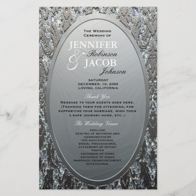 Programm | Metallgeätzter Silberschau (Vorderseite)