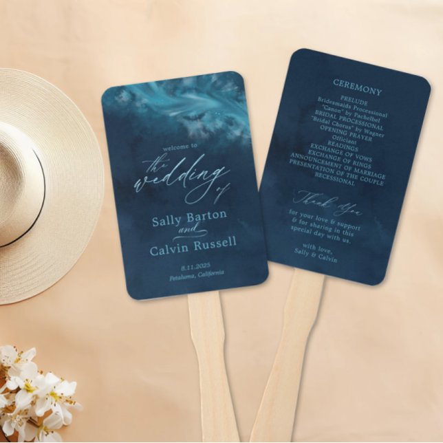 Programm "Ocean Wave Custom Wedding Hand" Fächer (Von Creator hochgeladen)