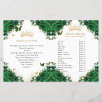 Programm "Quinceañera Emerald Floral Butterfells"