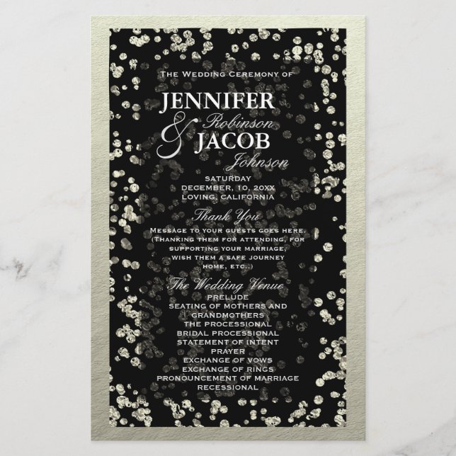 Programm | Silver Confetti (Vorderseite)