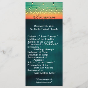 Programm-Sonnenuntergang-Schnur beleuchtet der Programm