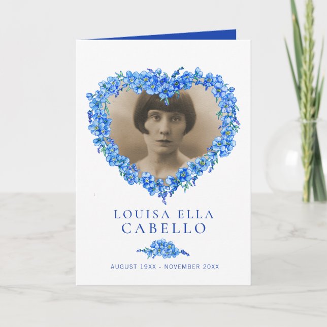 Programm zur Beerdigung von Herzinfarkten: Blue ve (Vorderseite)