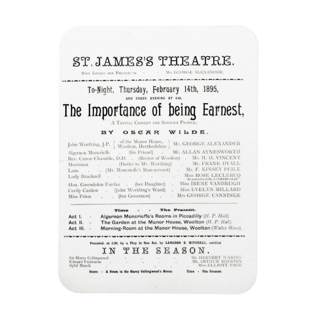Programm zur Leistung von The Wichance of B Magnet (Vertikal)