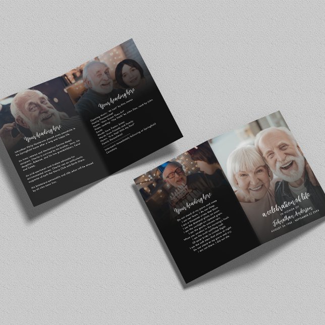 Programme 4-Photo Célébration de la vie / Funérailles / Mémo (Créateur téléchargé)