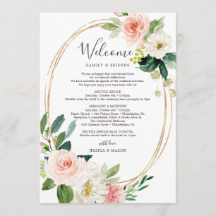 Programme Airy Blush Mariage Itinéraire - Mariage Bienvenue