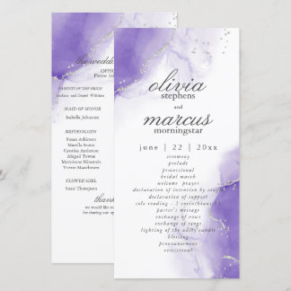 Programme Amethyst Purple Script Silver