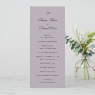 Programme Amira Dusty Lilac Mariage élégant