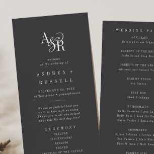 Programme ANDREA Minimal Gras Moderne Moody Mariage gris fon
