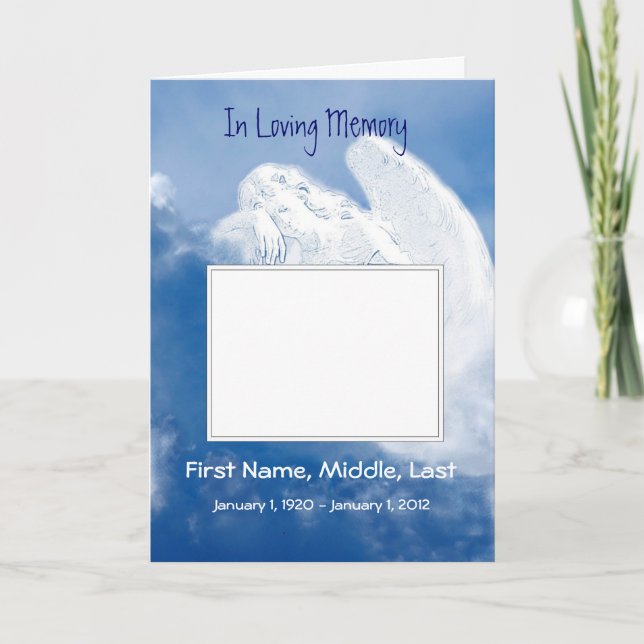 Programme Ange funèbre de programme, écriture sainte, (Devant)