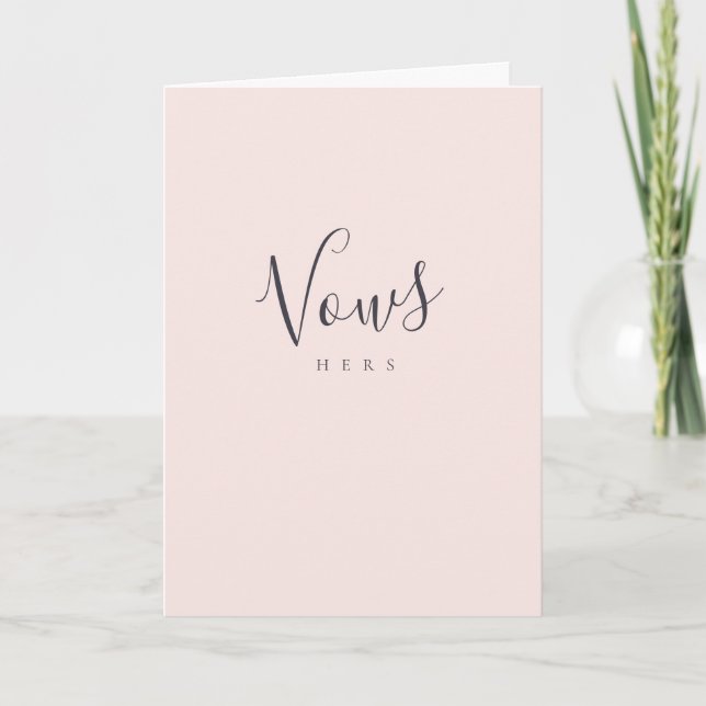 Programme Anniversaire de ses Vows Mariage (Devant)