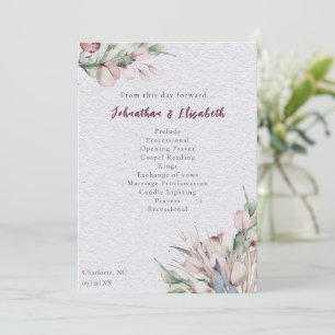 Programme Aquarelle Boho Floral et Mariage botanique