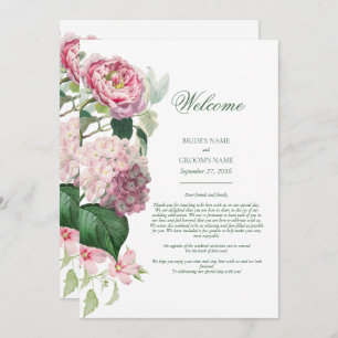 Programme Aquarelle romantique Fleurs roses Itinéraire Maria