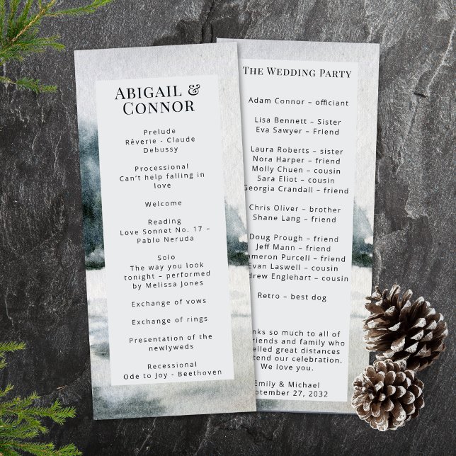 Programme Aquarelle Rustique du lac Misty Mountain (Créateur téléchargé)