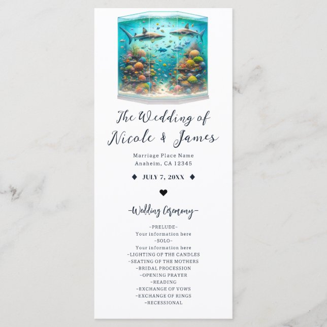 Programme aquarium aquatique des requins et poisso (Devant)