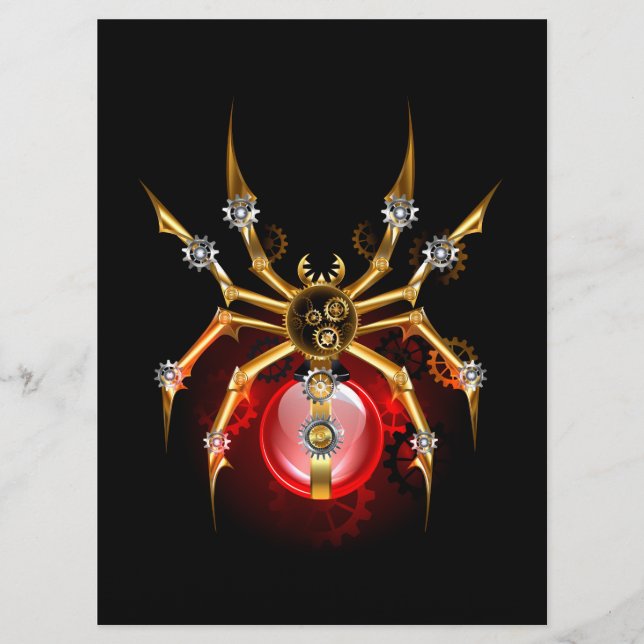 Programme Araignée en vapeur noire (Devant)