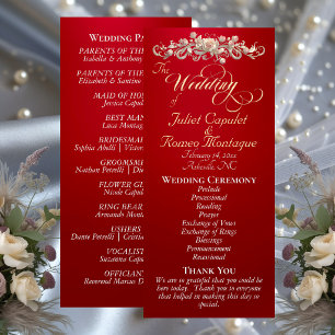 Programme Arc de rose - Mariage rouge