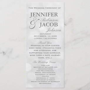 Programme Argent mol et lumières blanches de Bokeh épousant