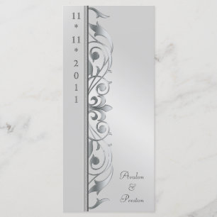 Programme argenté de mariage de Grande -Duchesse