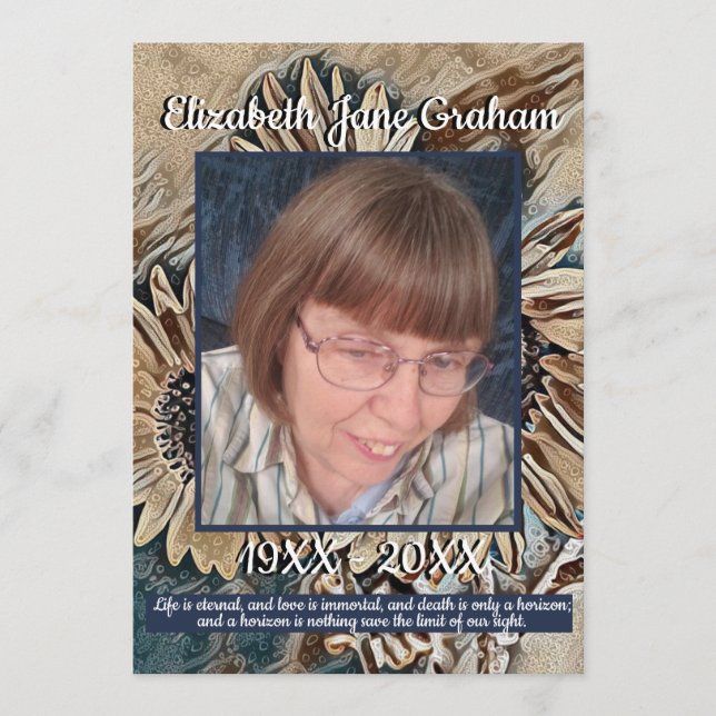 Programme Art sépionique Tournesol | Photo | Funérailles (Devant)