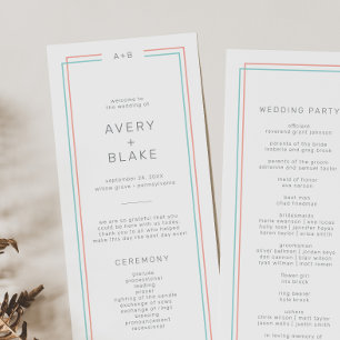 Programme AVERA Corail moderne et Mariage frontalier Turquoi