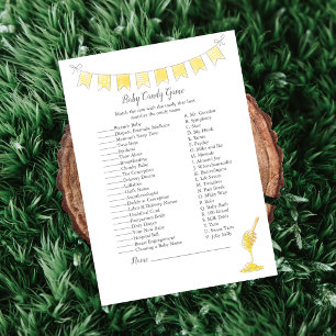 Programme Baby Candy Game Teddy Bear and Honey Card