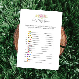 Programme Baby Emojis Girl Teddy Bear Card