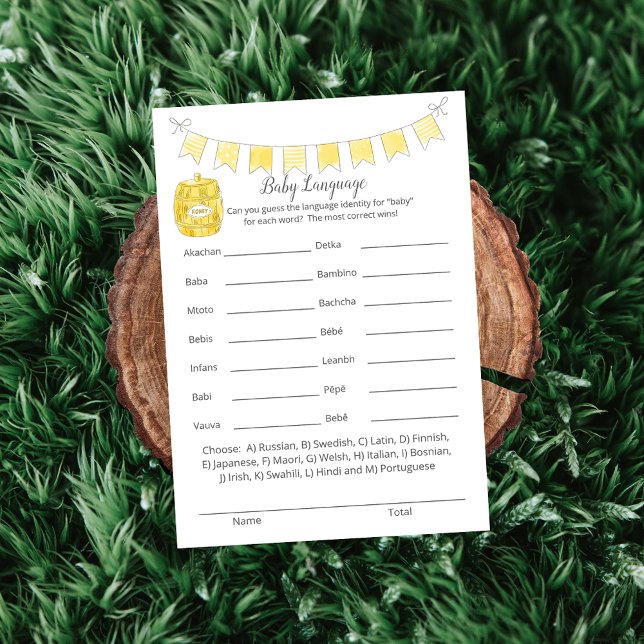 Programme Baby Language Game Girl Teddy Bear Card (Créateur téléchargé)