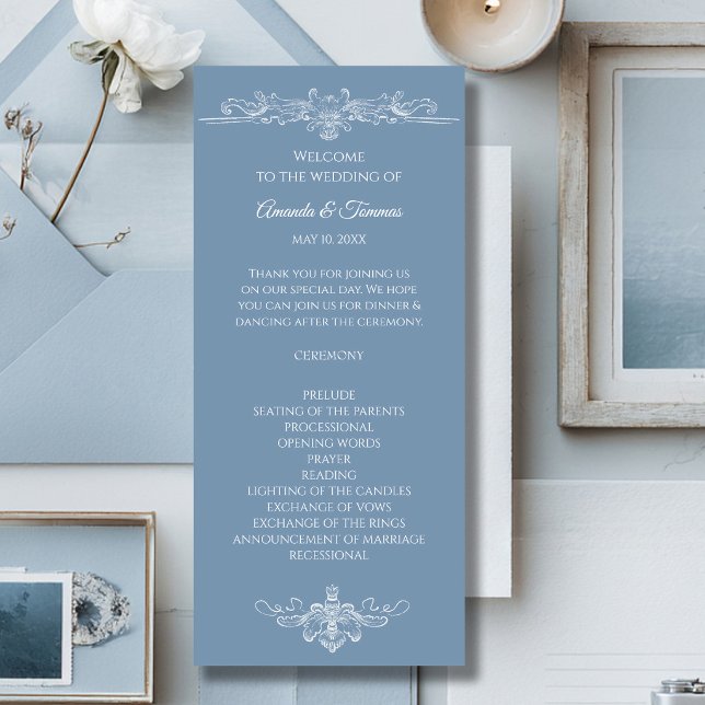 Programme Baroque Vintage Damask Wedding (Créateur téléchargé)