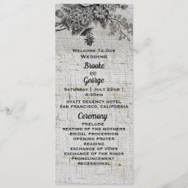 Programme Beau Mariage de Fleurs Noir & Gris