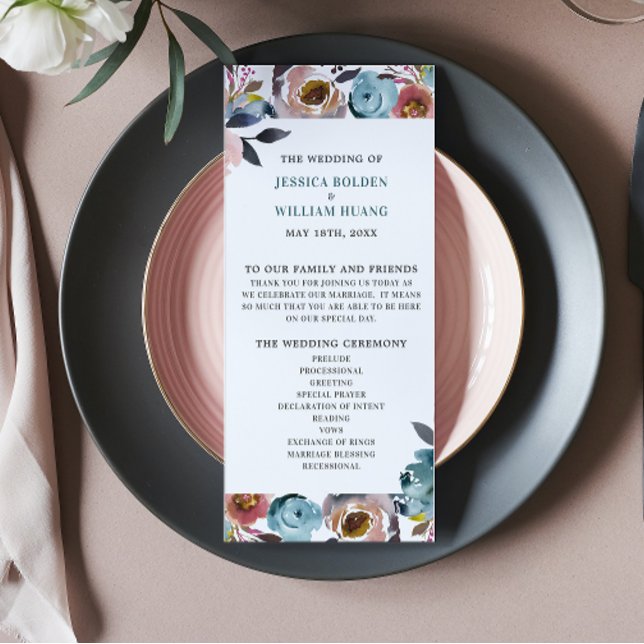 Programme Belle floraison Florale Printemps cérémonie de mar (Créateur téléchargé)