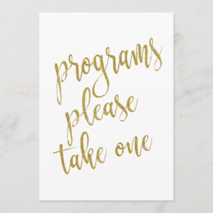 Programme Bitte nehmen Sie ein Gold-Bonus-Zeichen
