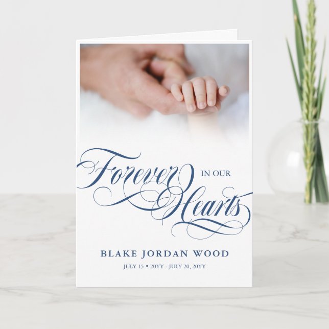 Programme Bleu Pour Toujours Dans Notre Coeur Bébé Garçon Fu (Devant)