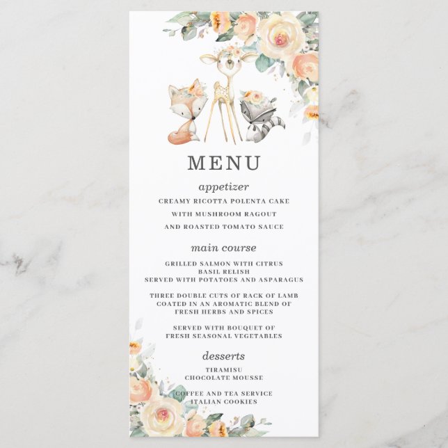 Programme Bois Animaux Jaune Floral Végétal Douche (Devant)