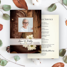 Botte de cowboy White Daisers Service funéraire de