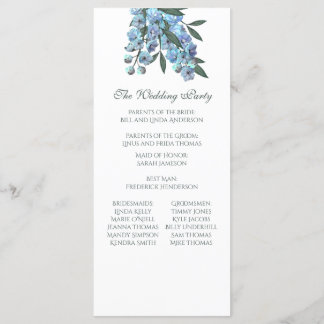 Programme Bouquet de Delphinium Floral Bleu