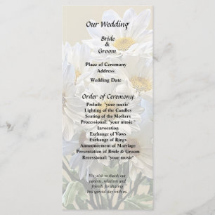 Programme Bouquet de pâquerettes