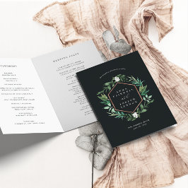 Programme Cadre de serre | Mariage botanique aquarelle