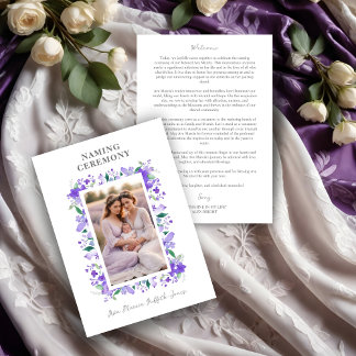 Programme Cadre floral romantique Couleurs violettes 2 Photo