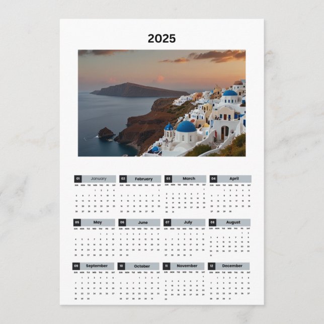 Programme Calendrier de vue Grèce pittoresque (Devant)